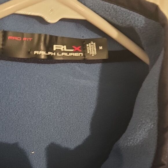 RLX Ralph Lauren Blue and Black Performance Fleece Jacket - Picture 7 of 8